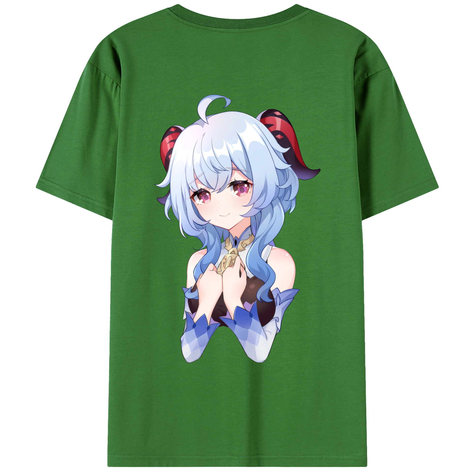 げんし神 甘雨 かんう genshin Ganyu レディース半袖Tシャツ(バックプリント)